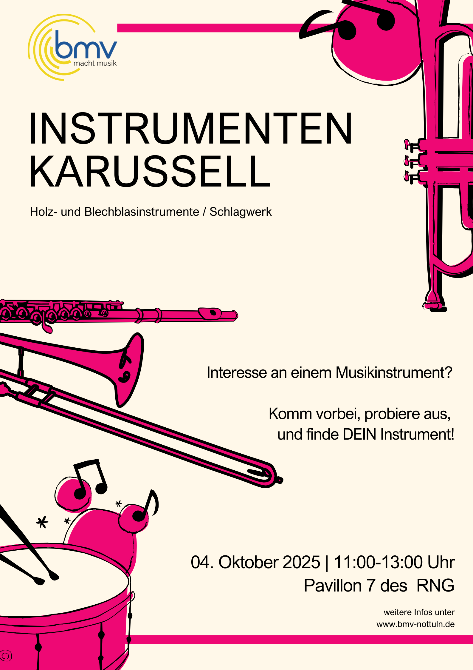 Plakat Instrumentenkarussell